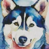 Abstract Husky Art Diamond Painting