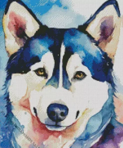 Abstract Husky Art Diamond Painting