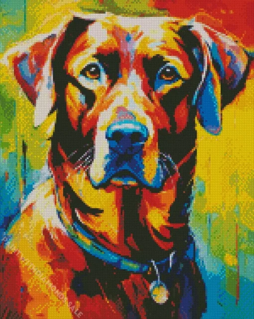 Abstract Irish Setter Diamond Painting