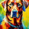 Abstract Irish Setter Diamond Painting