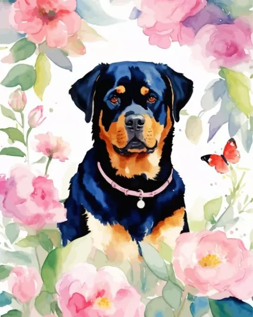 Abstract Rottweiler Diamond Painting