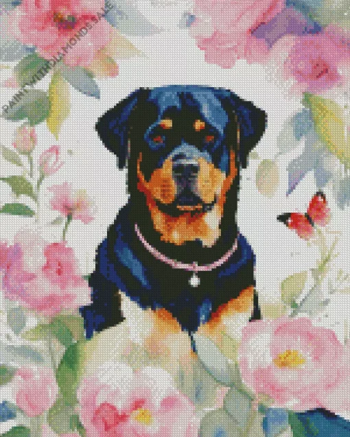 Abstract Rottweiler Diamond Painting