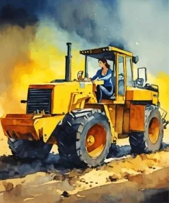 Abstract Tractor Diamond Painting