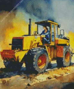 Abstract Tractor Diamond Painting