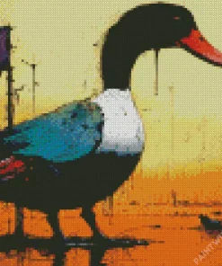 Abstract Wood Duck Diamond Painting