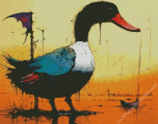 Abstract Wood Duck Diamond Painting