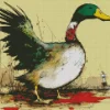 Abstract Wood Duck Wings Diamond Painting