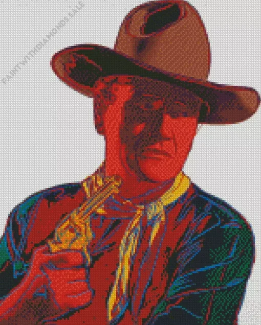 Abstract John Wayne Art Diamond Painting