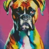 Adorable Boxer Dog Diamond Painting