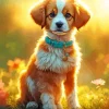 Adorable Cavalier King Charles Spaniel Diamond Painting