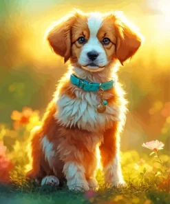 Adorable Cavalier King Charles Spaniel Diamond Painting