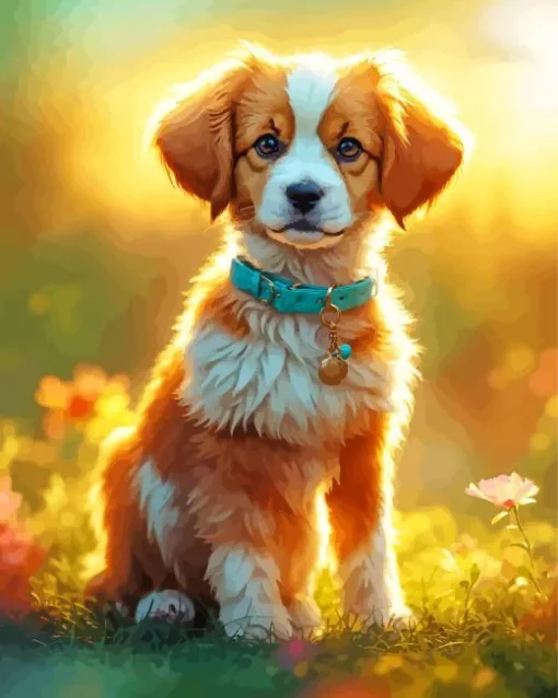 Adorable Cavalier King Charles Spaniel Diamond Painting