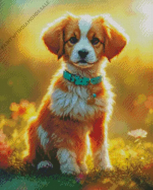 Adorable Cavalier King Charles Spaniel Diamond Painting