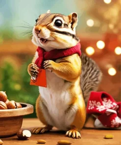 Adorable Chipmunk Diamond Painting