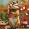 Adorable Chipmunk Diamond Painting