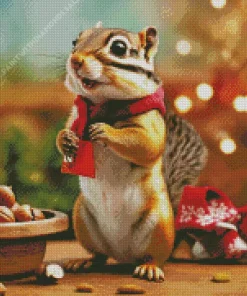 Adorable Chipmunk Diamond Painting