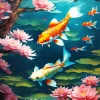 Adorable Koi Fishes Diamond Painting