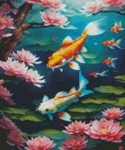 Adorable Koi Fishes Diamond Painting