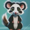 Adorable Opossum Diamond Painting