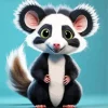 Adorable Opossum Diamond Painting