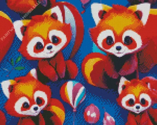 Adorable Red Pandas Diamond Painting