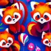 Adorable Red Pandas Diamond Painting