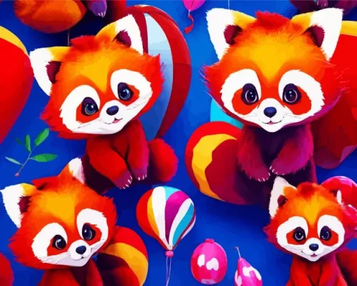 Adorable Red Pandas Diamond Painting