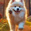 Adorable Japanese Spitz Diamond Painting