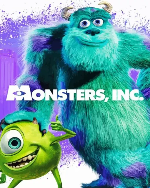 Animated Movie Monsters Inc Diamond Painting