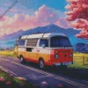 Anime Camper Van Diamond Painting