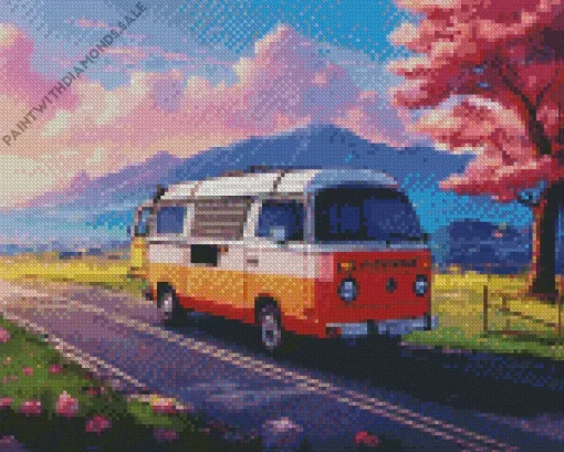 Anime Camper Van Diamond Painting