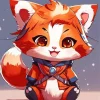 Anime Red Panda Diamond Painting