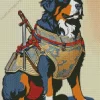 Armored Bernese Mountain Dog Diamond Painting