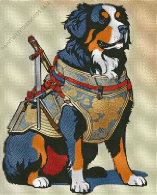 Armored Bernese Mountain Dog Diamond Painting