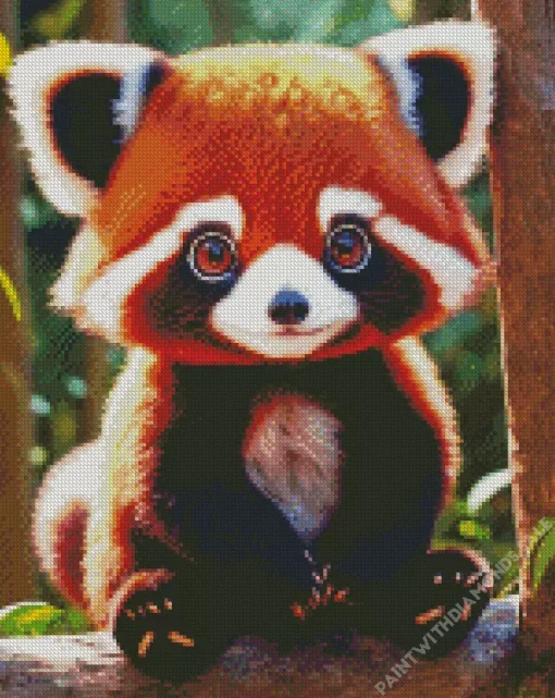 Baby Red Panda Diamond Painting