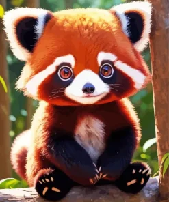 Baby Red Panda Diamond Painting