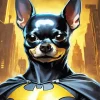 Batman Miniature Pinscher Diamond Painting