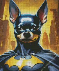 Batman Miniature Pinscher Diamond Painting