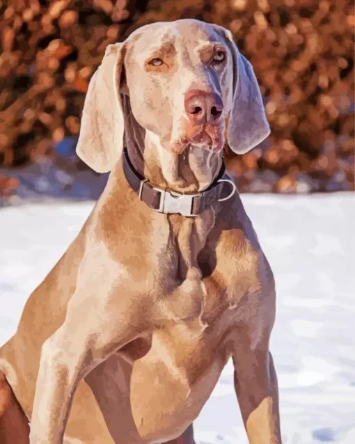 Big Weimaraner Diamond Painting