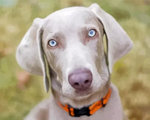 Big Eyes Weimaraner Diamond Painting