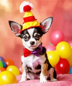 Birthday Chihuahua Diamond Painting