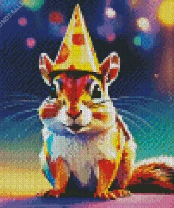 Birthday Chipmunk Diamond Painting