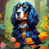 Black English Cocker Spaniel Diamond Painting