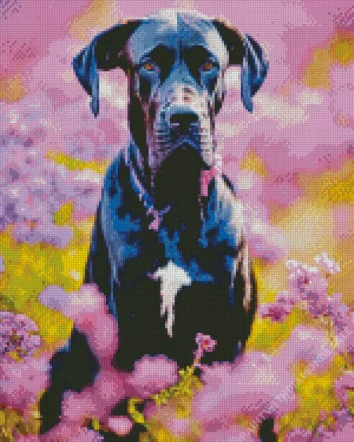 Black German Shorthaired Pointer Diamond Painting