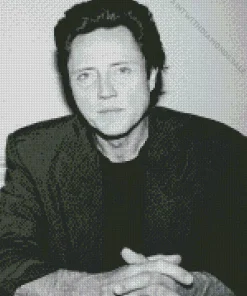 Black And White Christopher Walken Diamond Painting