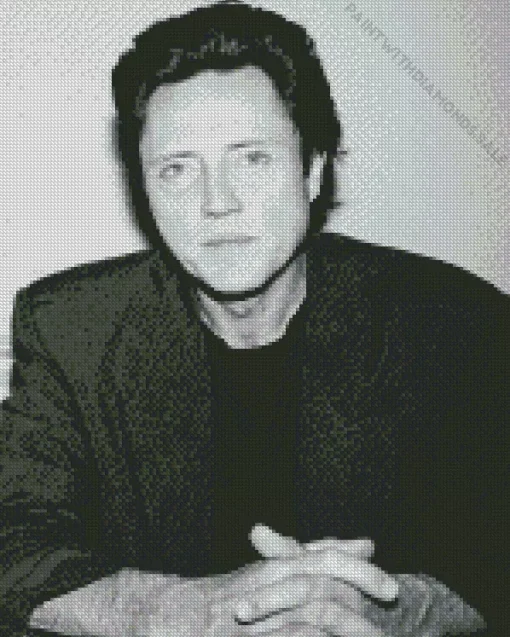 Black And White Christopher Walken Diamond Painting