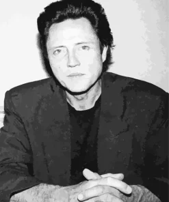 Black And White Christopher Walken Diamond Painting