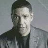 Black And White Denzel Washington Diamond Painting