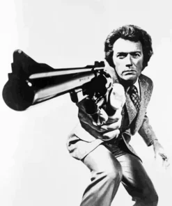 Black And White Dirty Harry Diamond Painting