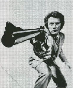 Black And White Dirty Harry Diamond Painting